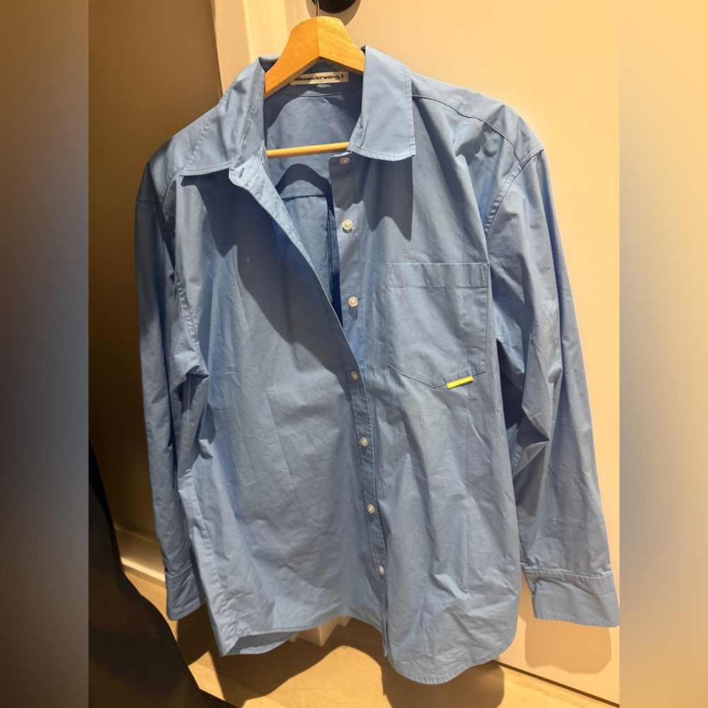 Alexander wang t blue button up